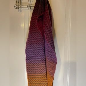David & Young Softer Than Cashmere? Scarf Purple/Black/Orange/Red